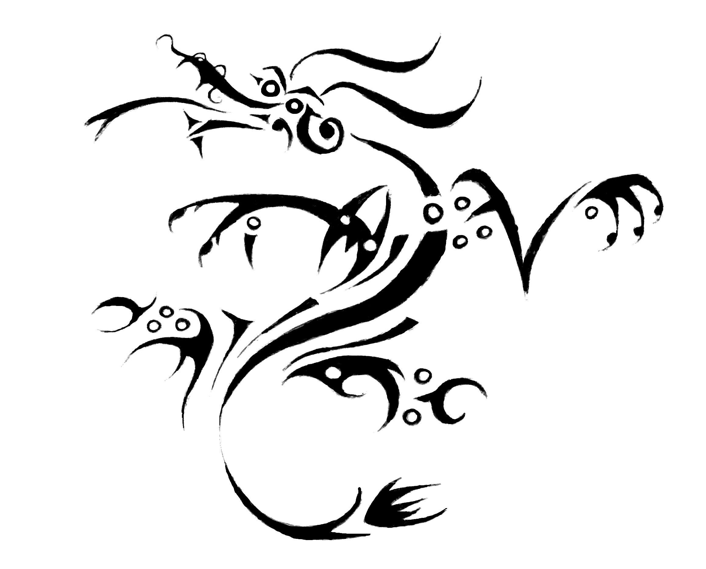 2317x1869 Flow Dragon Tattoo