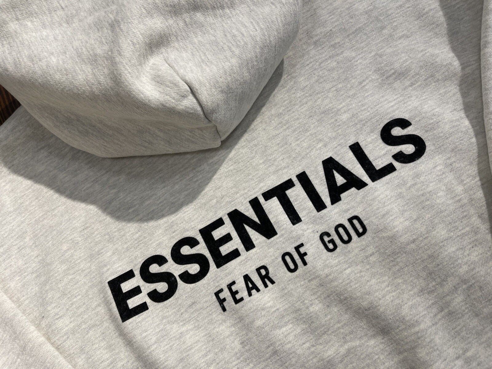 1600x1200 NEW Fear Of God Essentials Light Oatmeal Pullover Hoodie Size's XS S M L XL