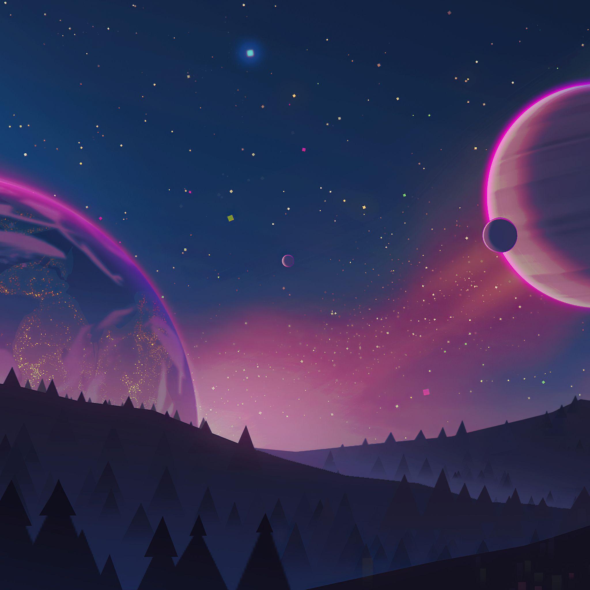 2048x2048 Stars Planets 4k iPad Air HD 4k Wallpaper, Image, Background, Photo and Picture