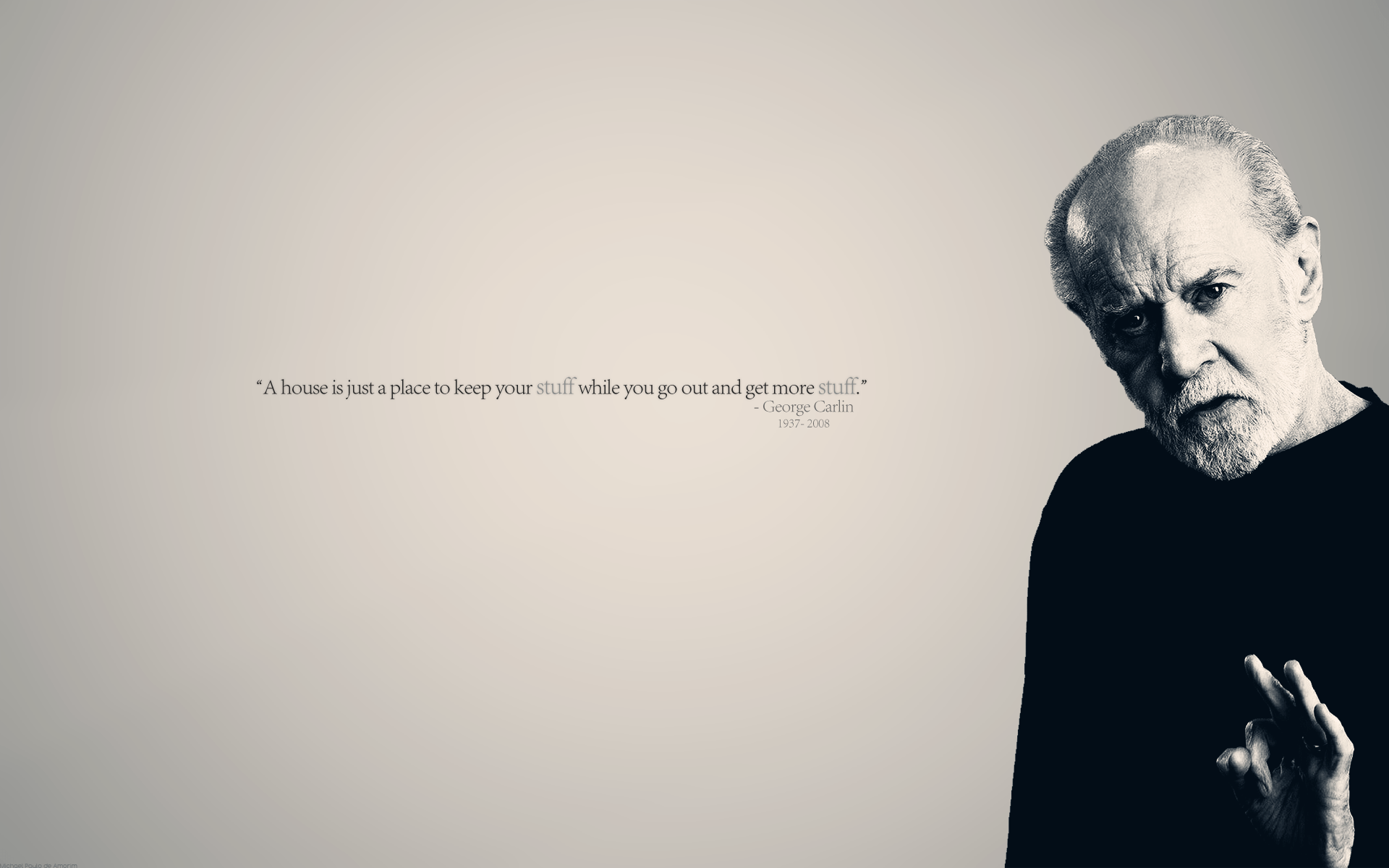 1920x1200 George Carlin Wallpaper