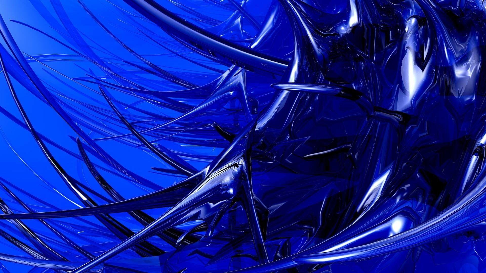 1920x1080 Broken Glass Navy Abstract Wallpaper 28348