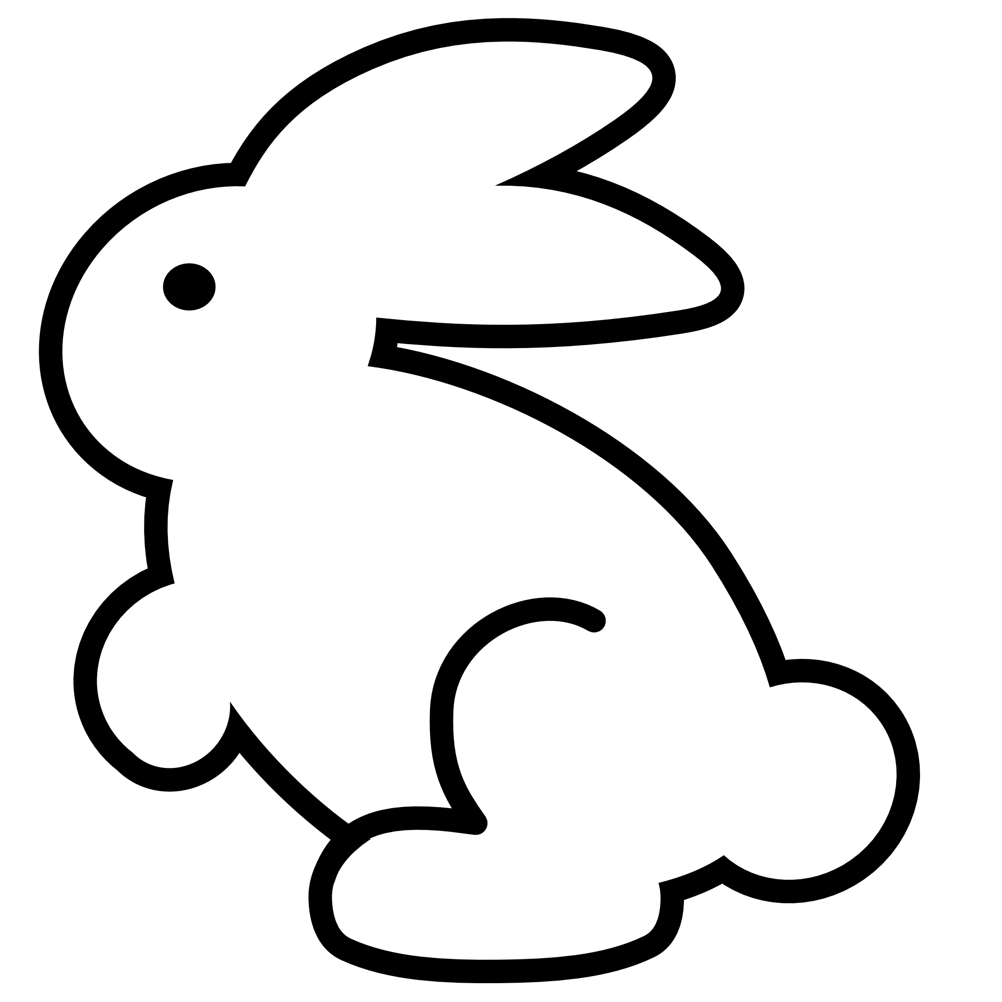 1969x1969 Free Black And White Bunny Picture, Download Free Black And White Bunny Picture png image, Free ClipArts on Clipart Library