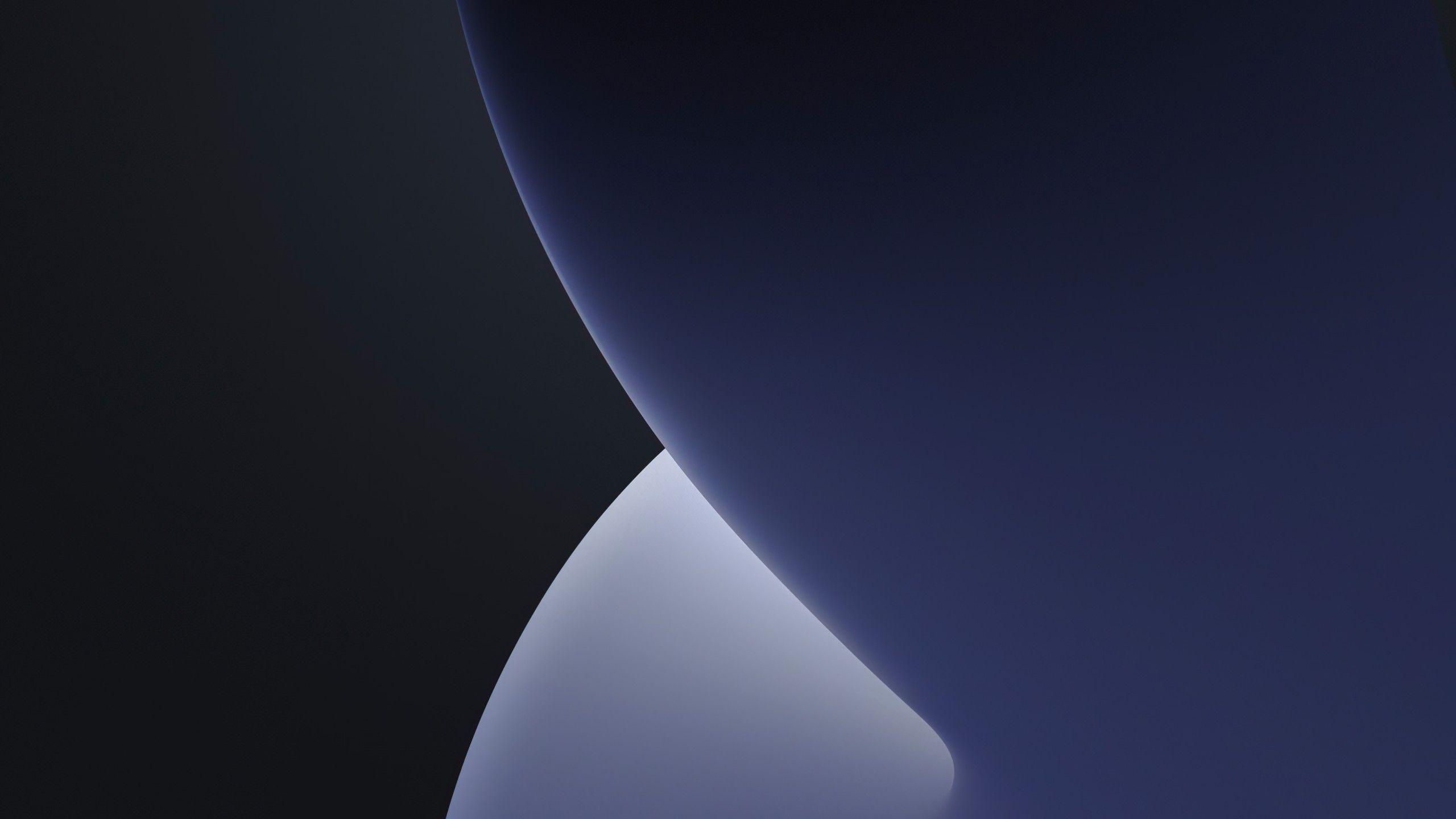 2560x1440 IOS 14 4K Wallpaper, WWDC, IPhone IPadOS, Dark, Grey, Stock, Black Dark