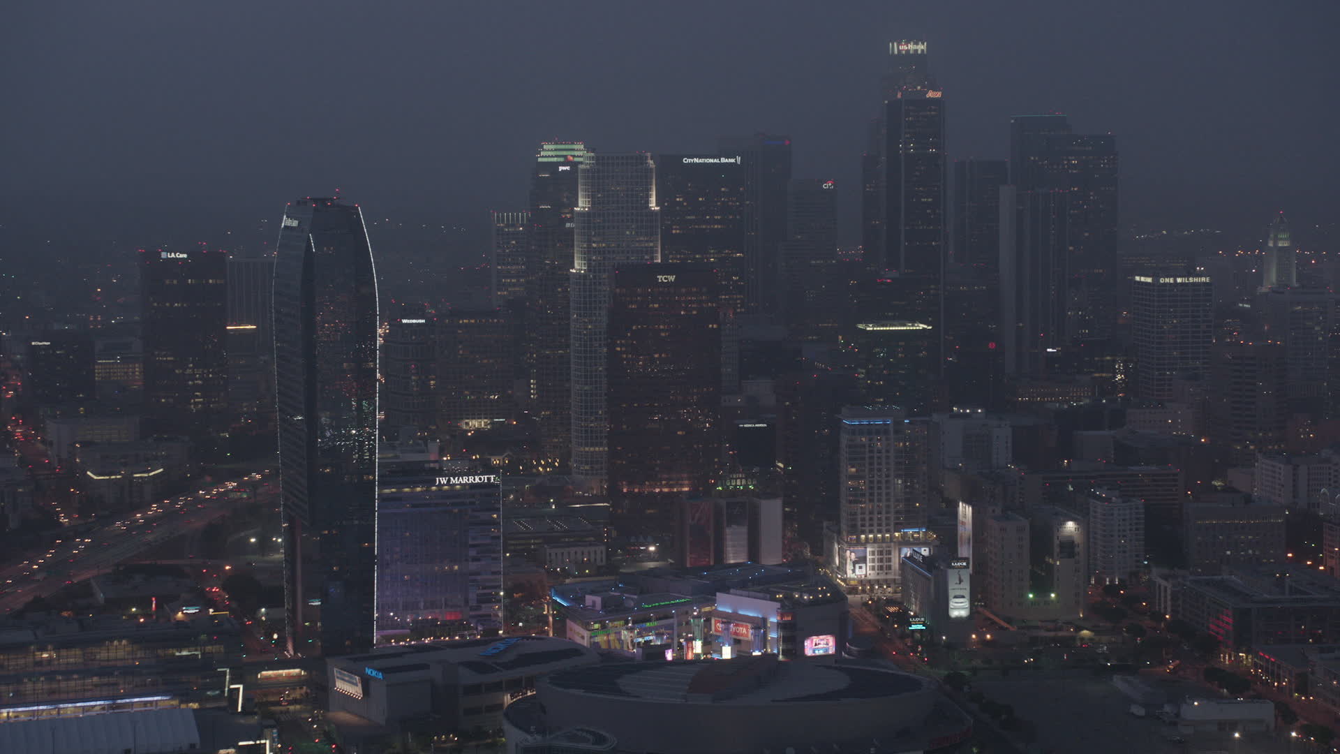 1920x1080 City Wallpaper Night Los Angeles 4k