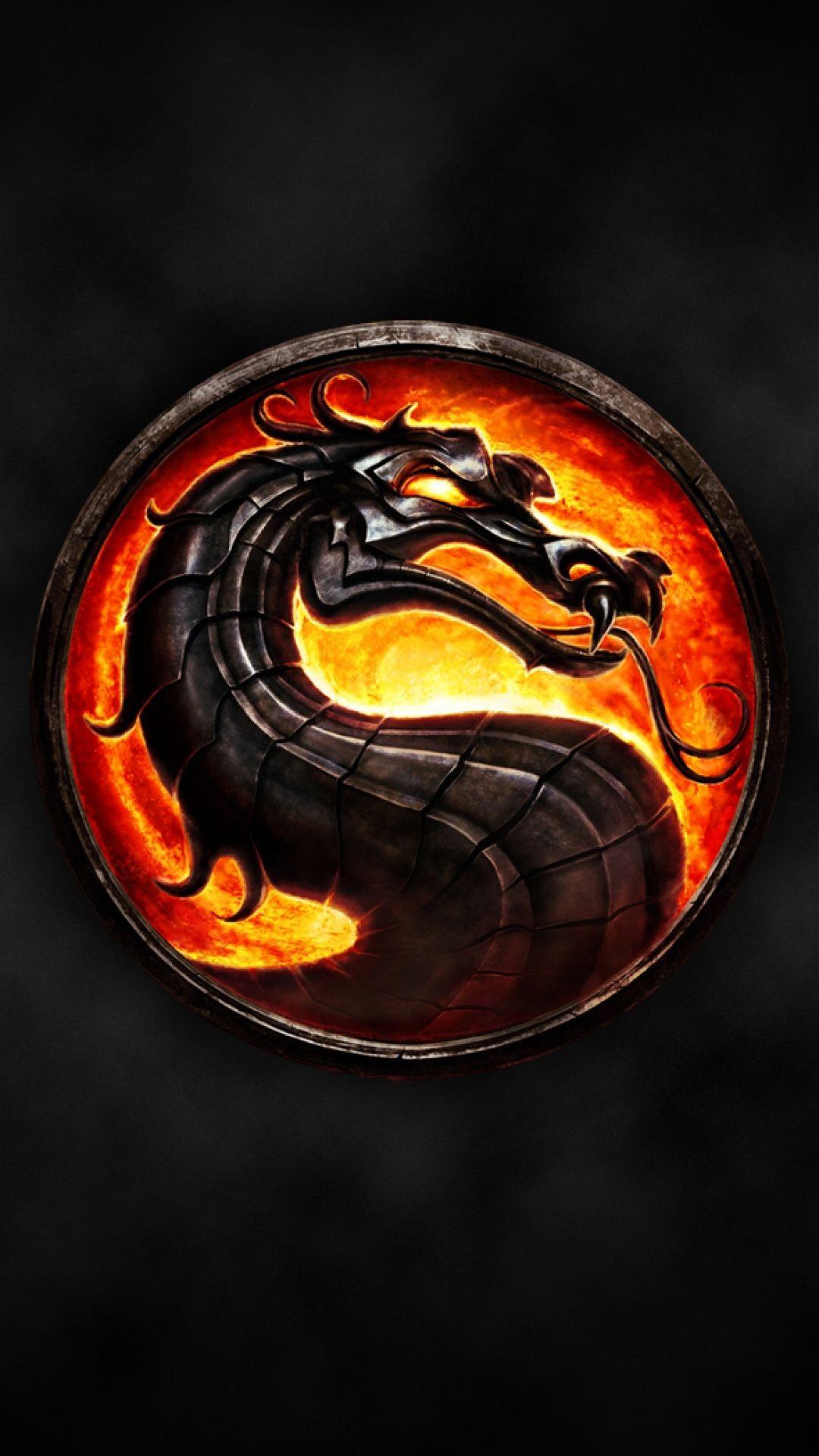 1080x1920 Mortal Kombat logo HTC One M9 wallpaper