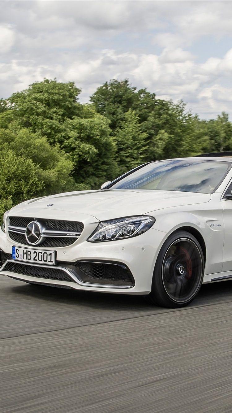 750x1334 Mercedes Benz AMG C63S White Car 750x1334 IPhone 8 7 6 6S Wallpaper, Background, Picture, Image