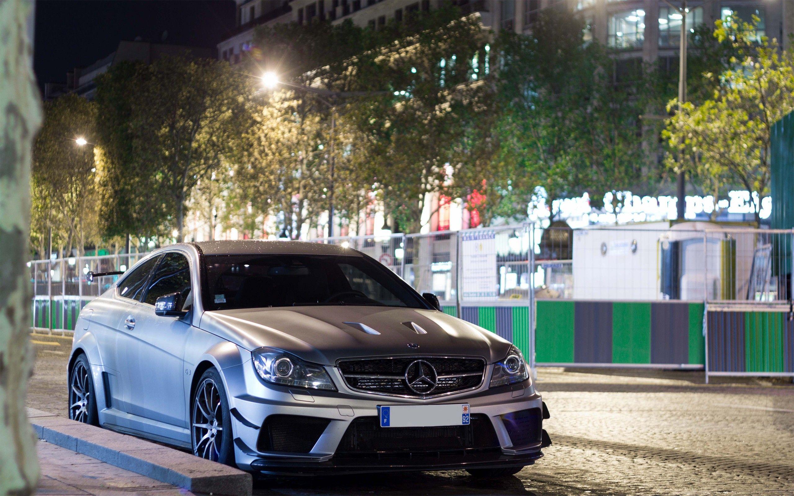 2560x1600 Black, Cars, Series, Mercedes Benz C63 AMG Wallpaper