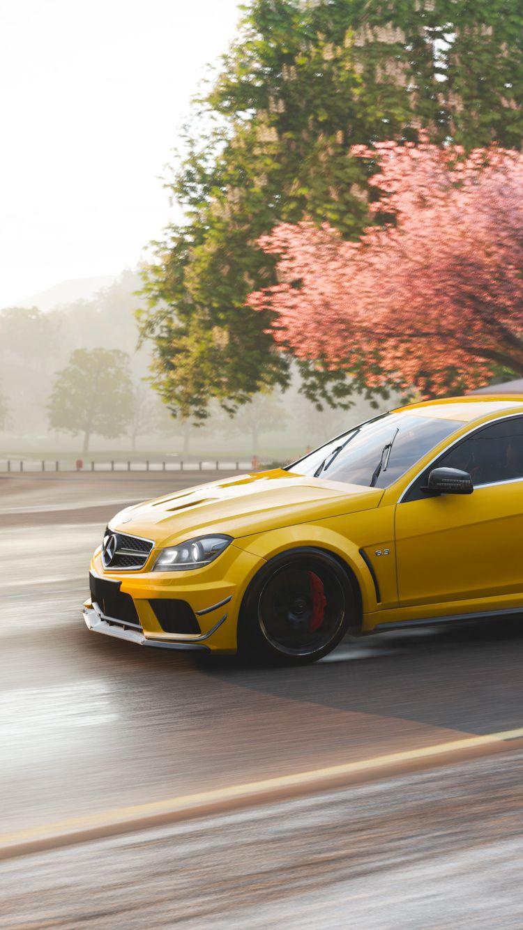 750x1334 Mercedes Benz C63 AMG Coupe In Forza Horizon 4 4k iPhone iPhone 6S, iPhone 7 HD 4k Wallpaper, Image, Background, Photo and Picture