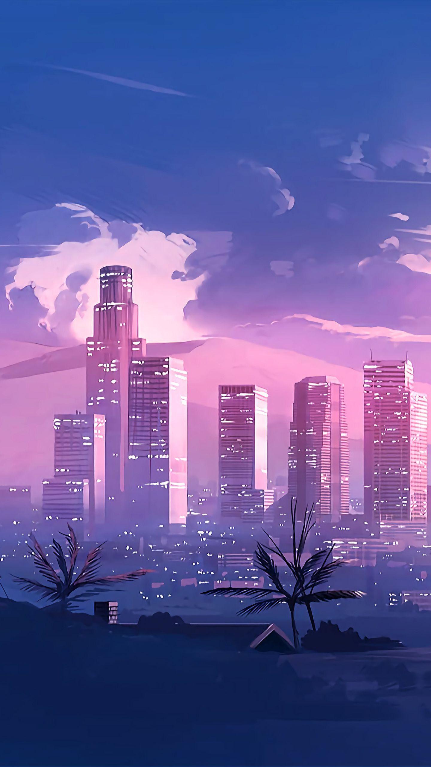 1440x2560 Sky, Cityscape, City, Metropolitan area, Blue, Skyscraper. Scenery wallpaper, Aesthetic wallpaper, City wallpaper