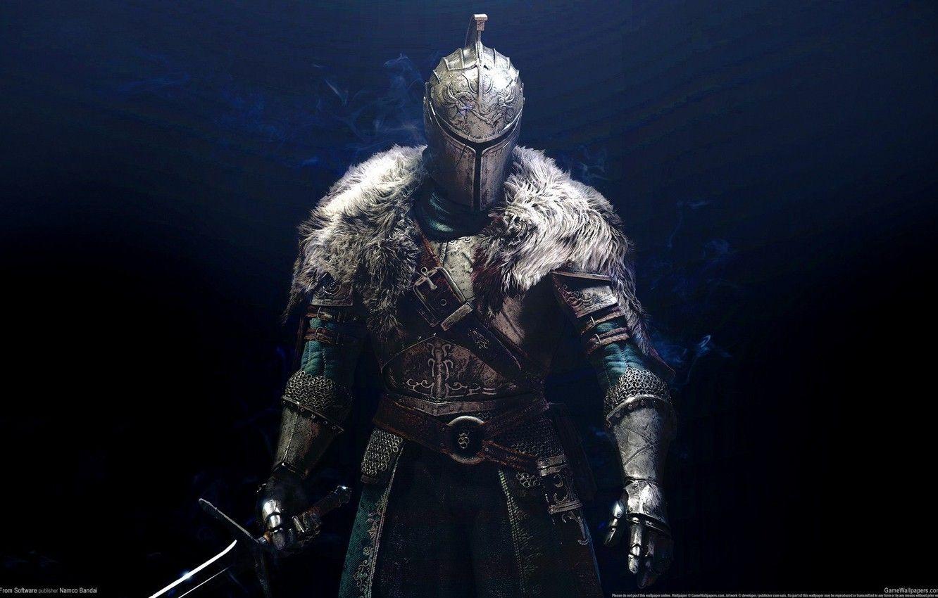 1332x850 Wallpaper game, armor, background, warrior, knight, Dark Souls - for desktop, section игры
