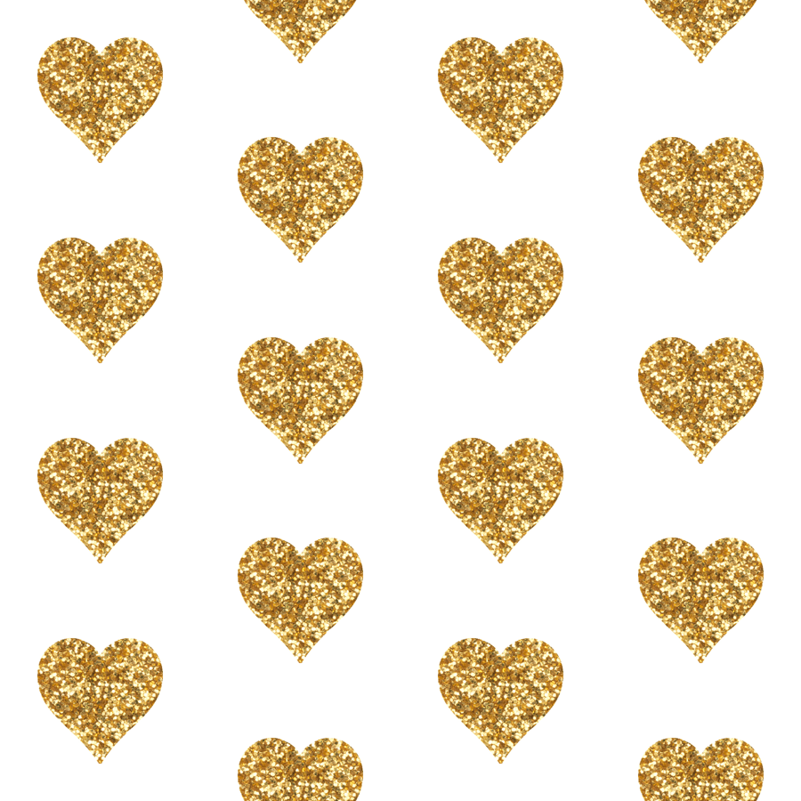 golden hearts background