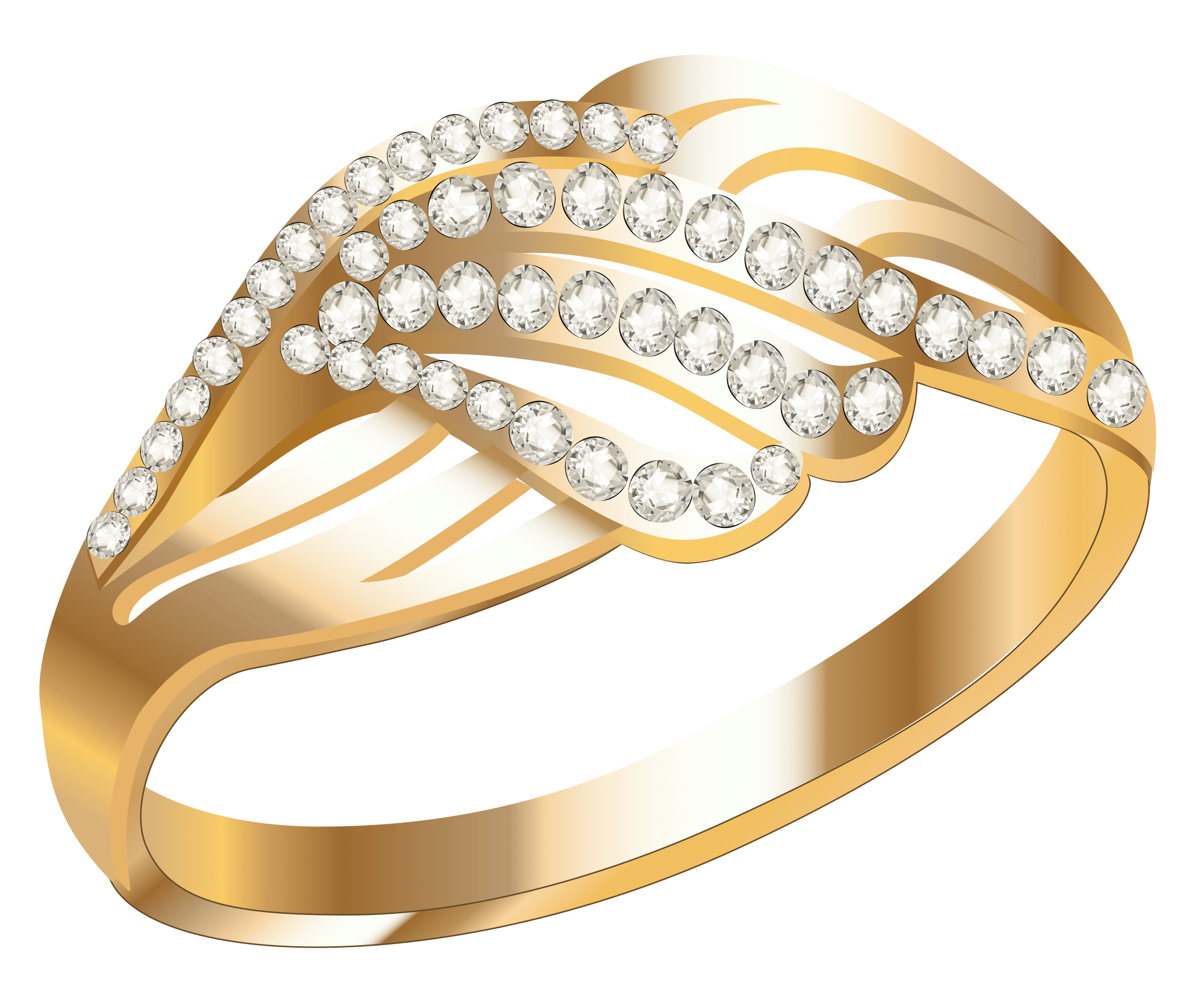 2289x1940 Golden Ring With Diamonds PNG Clipart Quality Image And Transparent PNG Free Clipart