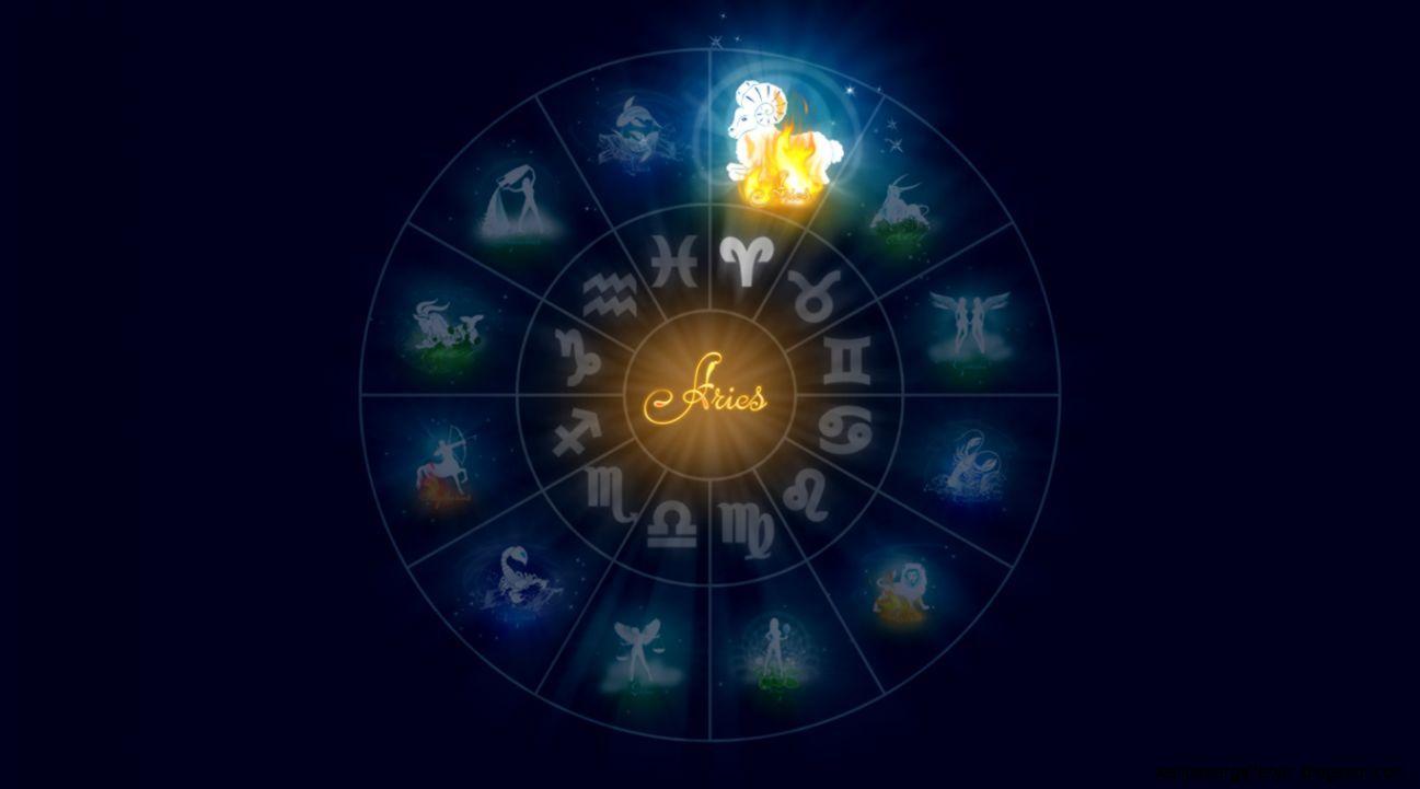 1297x721 Aries Zodiac Logo Wallpaper HD