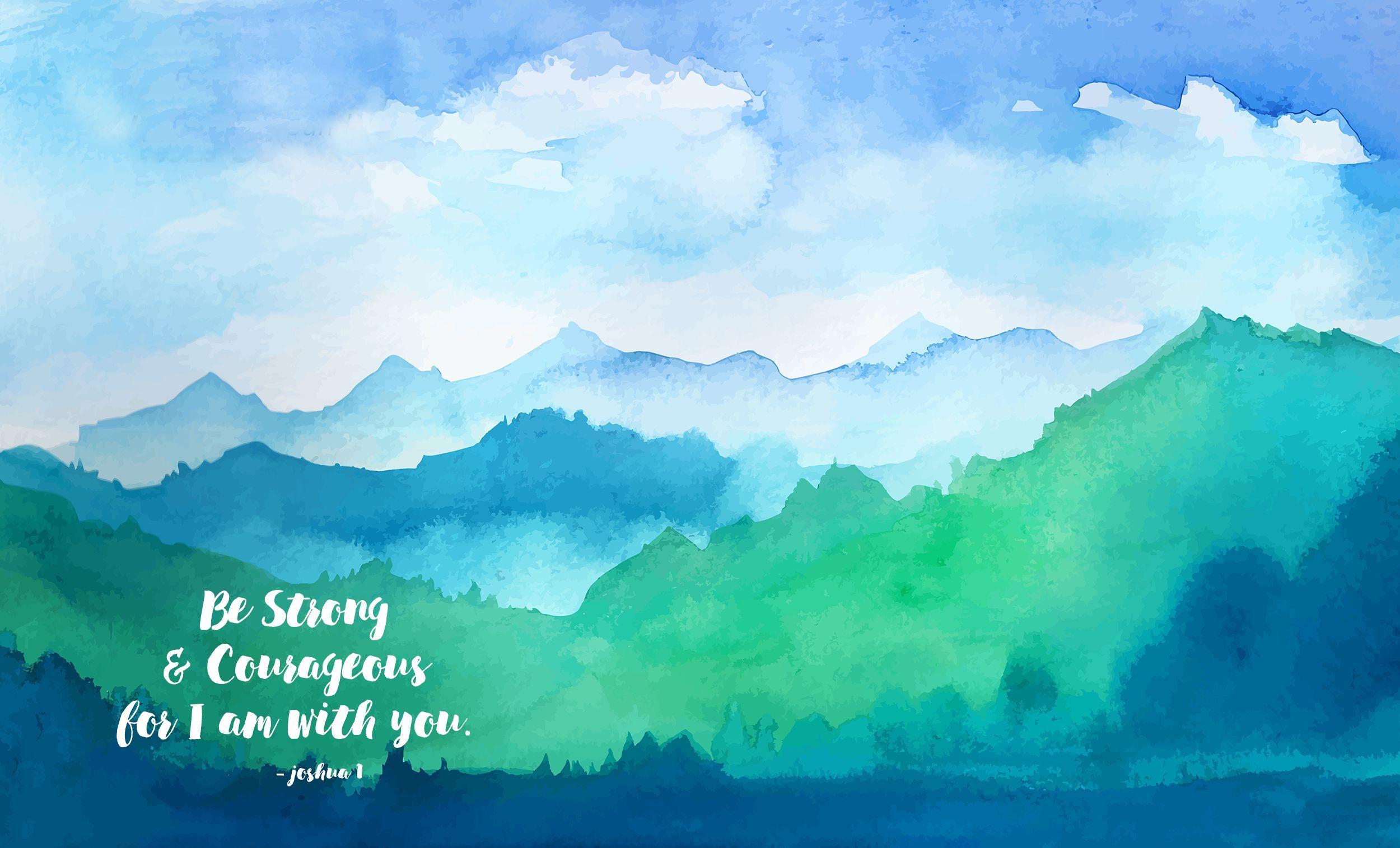 2500x1515 Mountain Watercolour HD Wallpaper