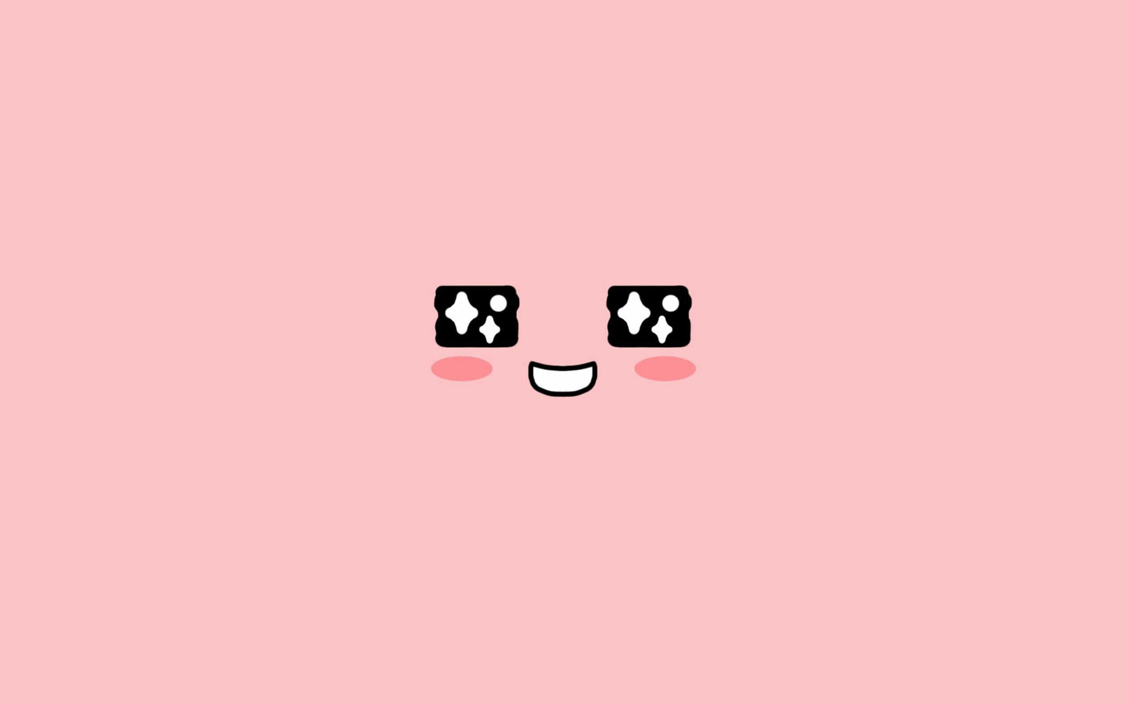 3840x2400 wallpaper for desktop, laptop. cute kakao face pink illustration art