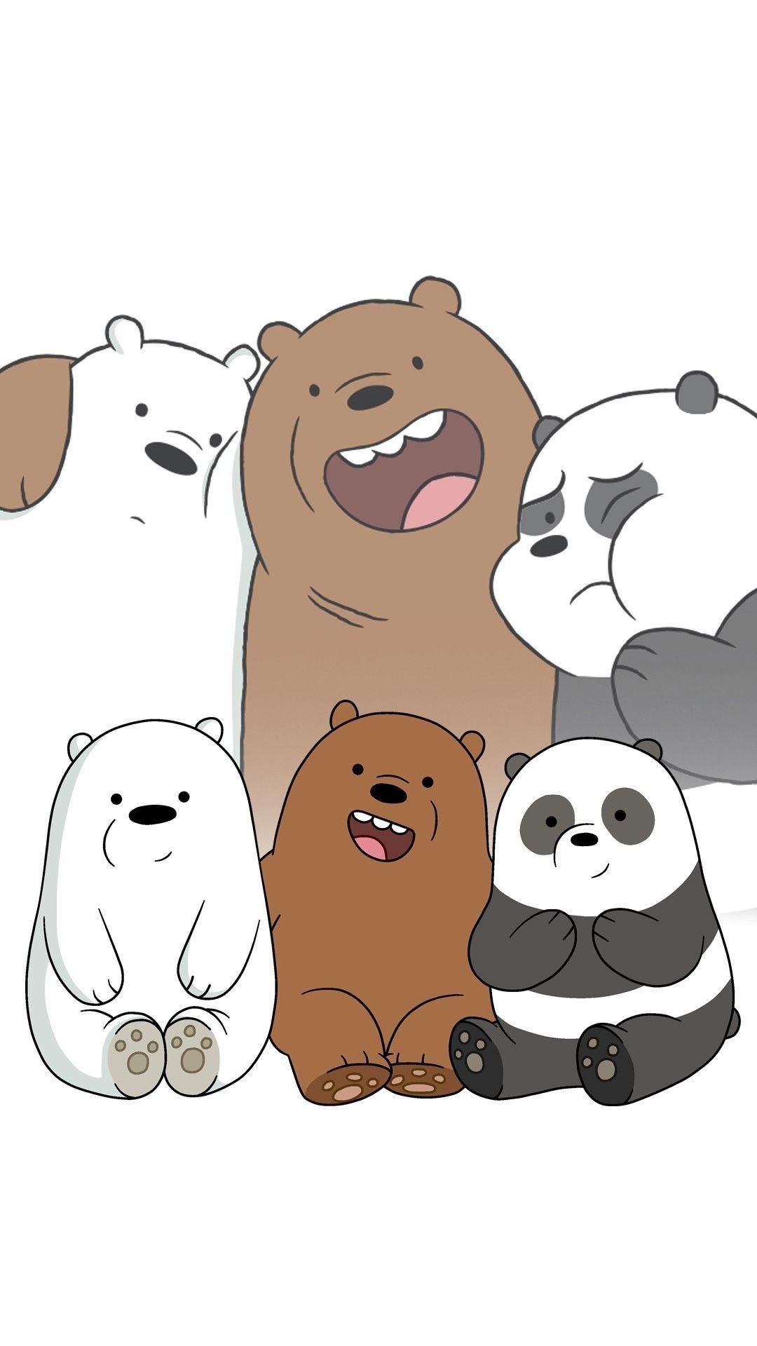 1080x1920 We Bare Bears Background Cute .