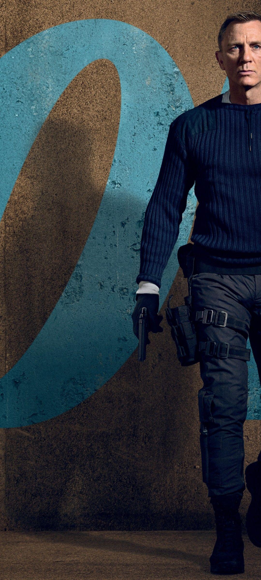 1080x2400 No Time to Die 4K Wallpaper, Daniel Craig, James Bond, 2020 Movies, 5K, 8K, Movies