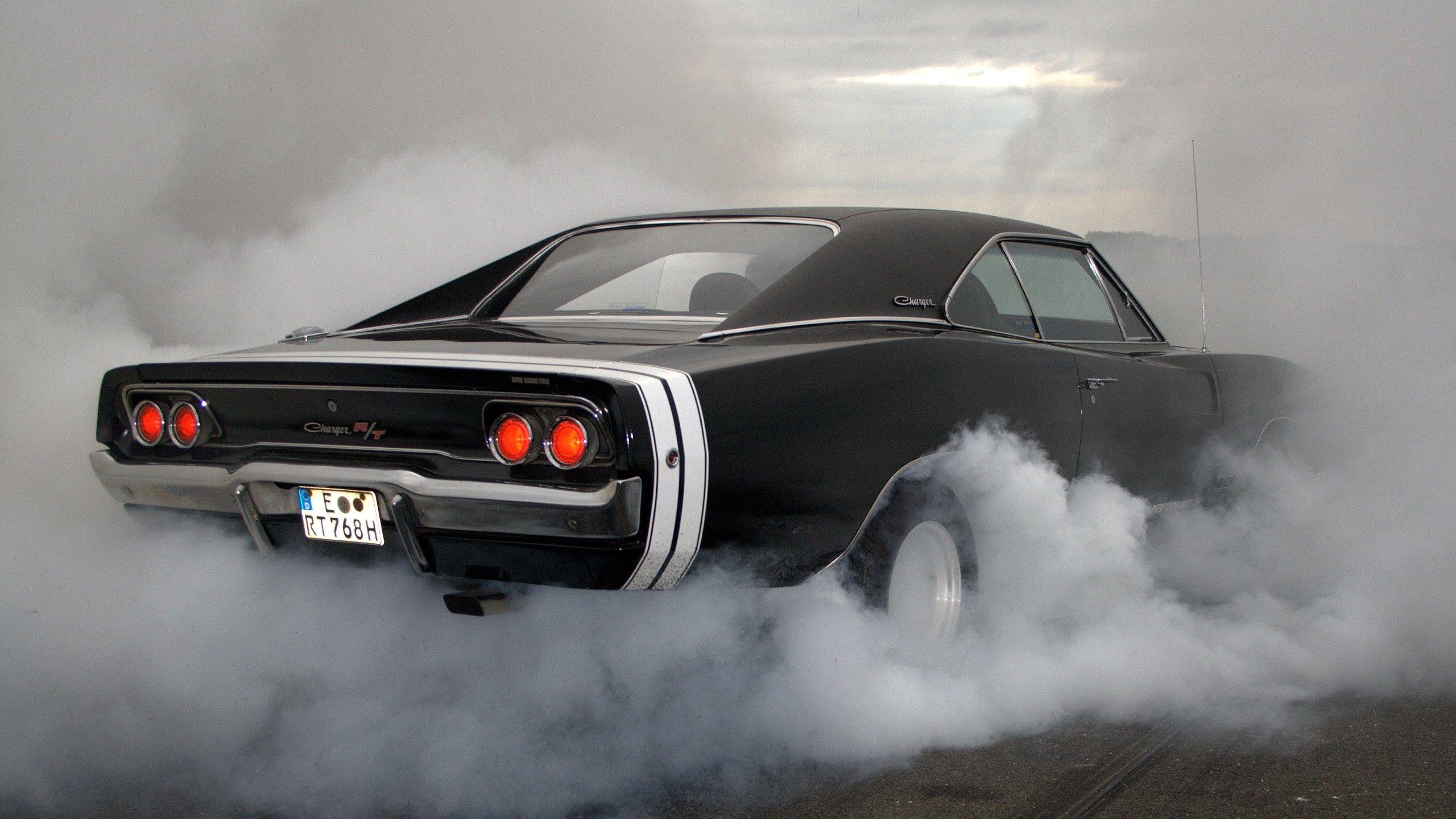 2560x1440 #Burnout, #black cars, #vehicle, #car, #charger, wallpaper