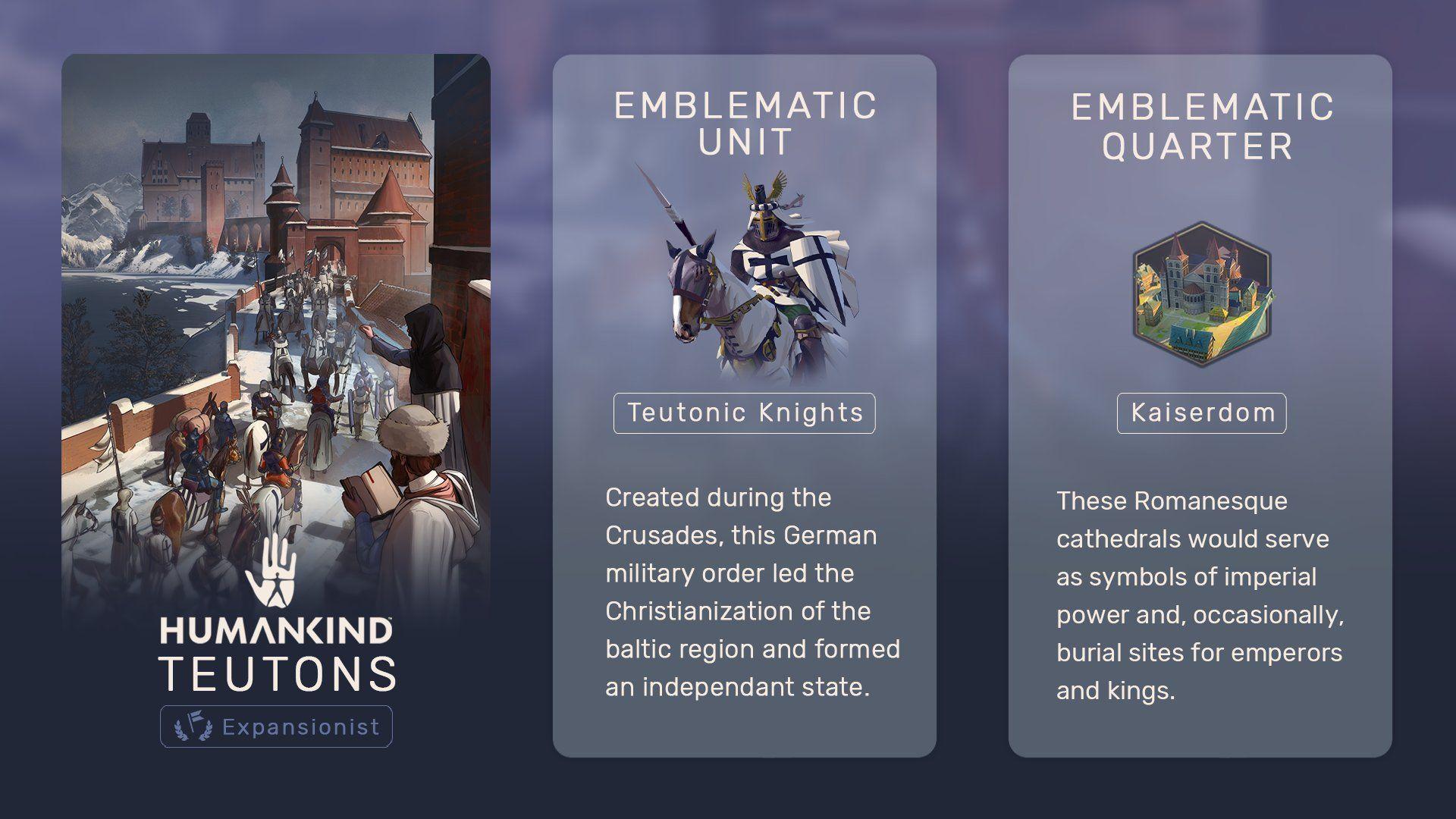1920x1080 Humankind themselves the successors of the Carolingian and Roman empires, German emperors fought tirelessly to expand the influence of Christianity. Will you play as the Teutons in the Medieval