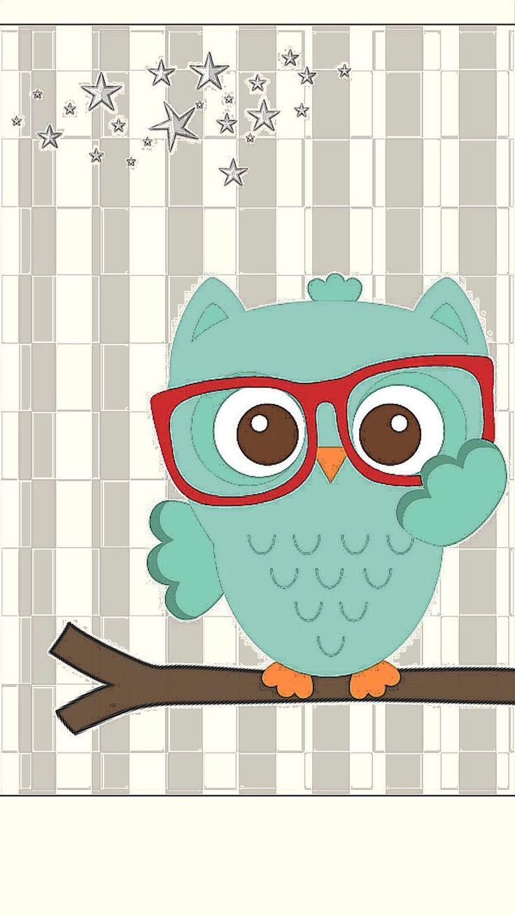 736x1308 Cartoon Wallpaper Owl