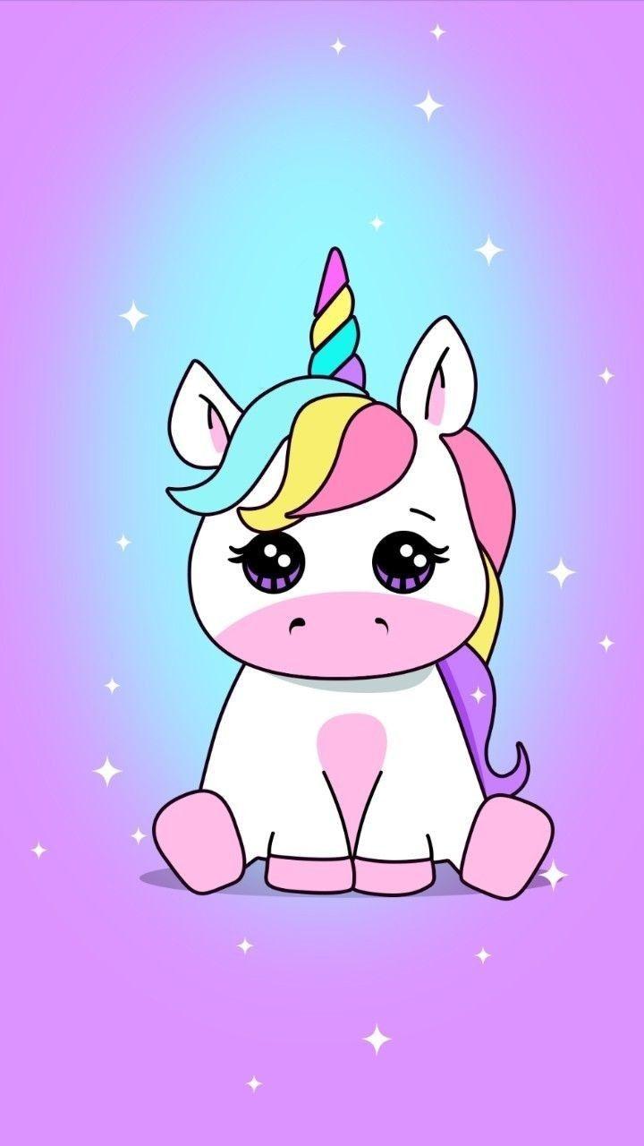 720x1280 Kawaii Cute Unicorn Cartoon Wallpaper