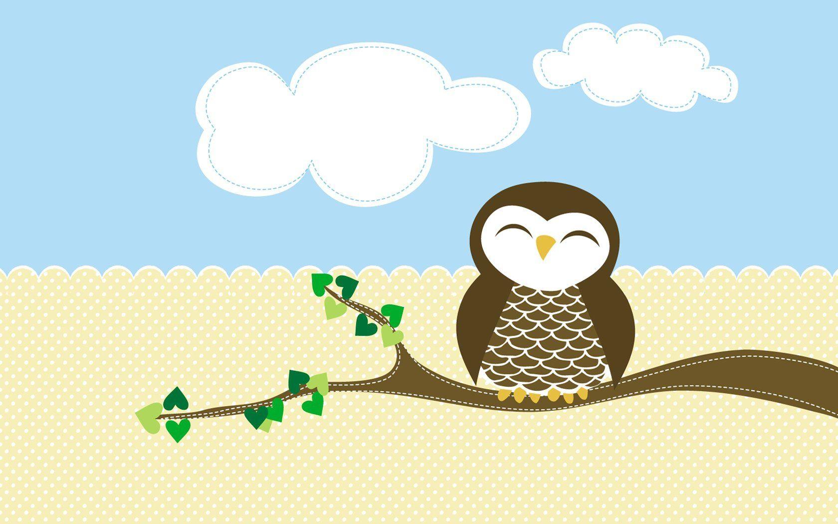 1680x1050 Spring Desktop Wallpaper Cute Owl .