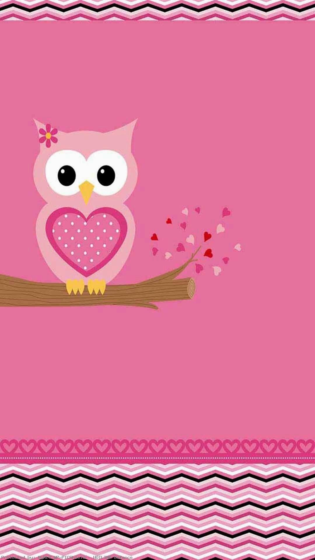 1080x1920 Cartoon Cute Owl Wallpaper HD