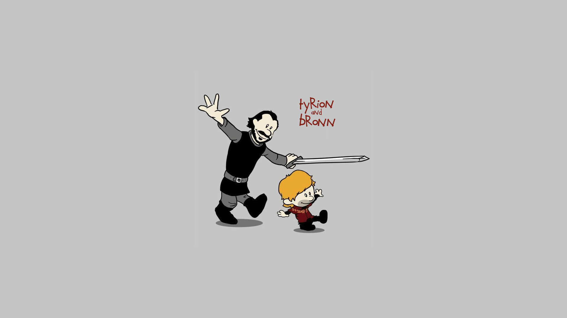 1920x1080 HD Cartoon Tyrion & Bronn