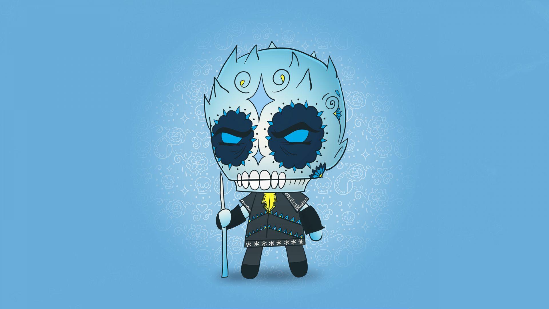 1920x1080 Desktop wallpaper white walker, game of thrones, cartoon, minimalism, HD image, picture, background, a2047c