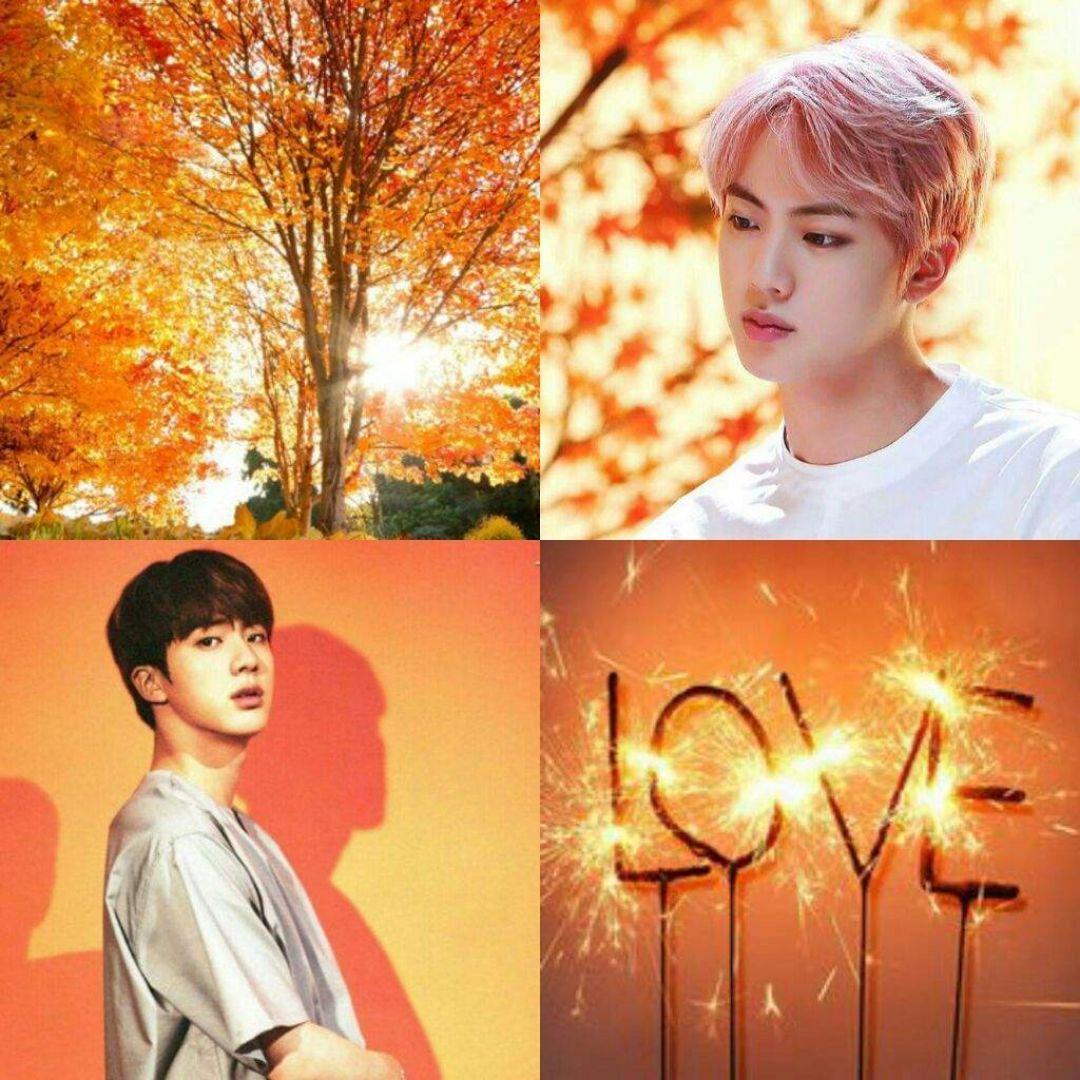 1080x1080 Orange BTS Aesthetic, iPhone, Desktop HD Background / Wallpaper (1080p, 4k) (1080x1080) (2021)