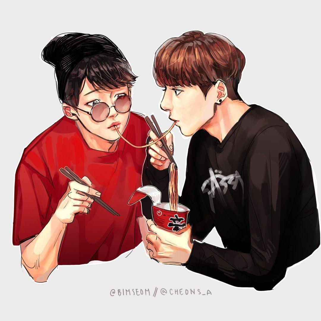 1080x1080 Jikook Laptop Wallpaper