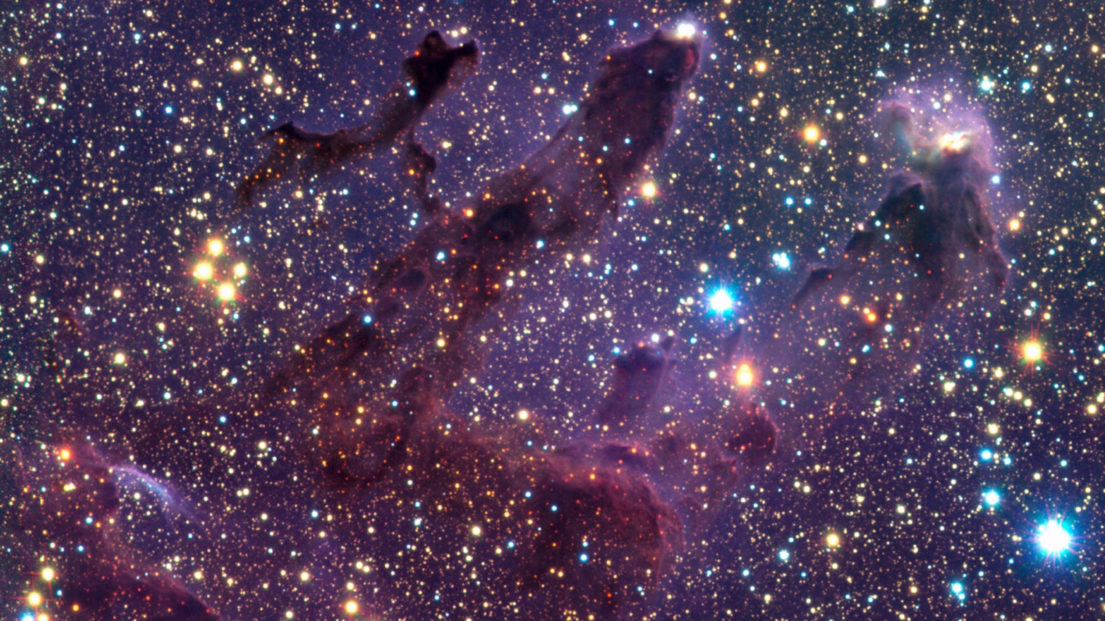 3840x2160 Colorful Stars in Space 4K Wallpaper. Free 4K Wallpaper