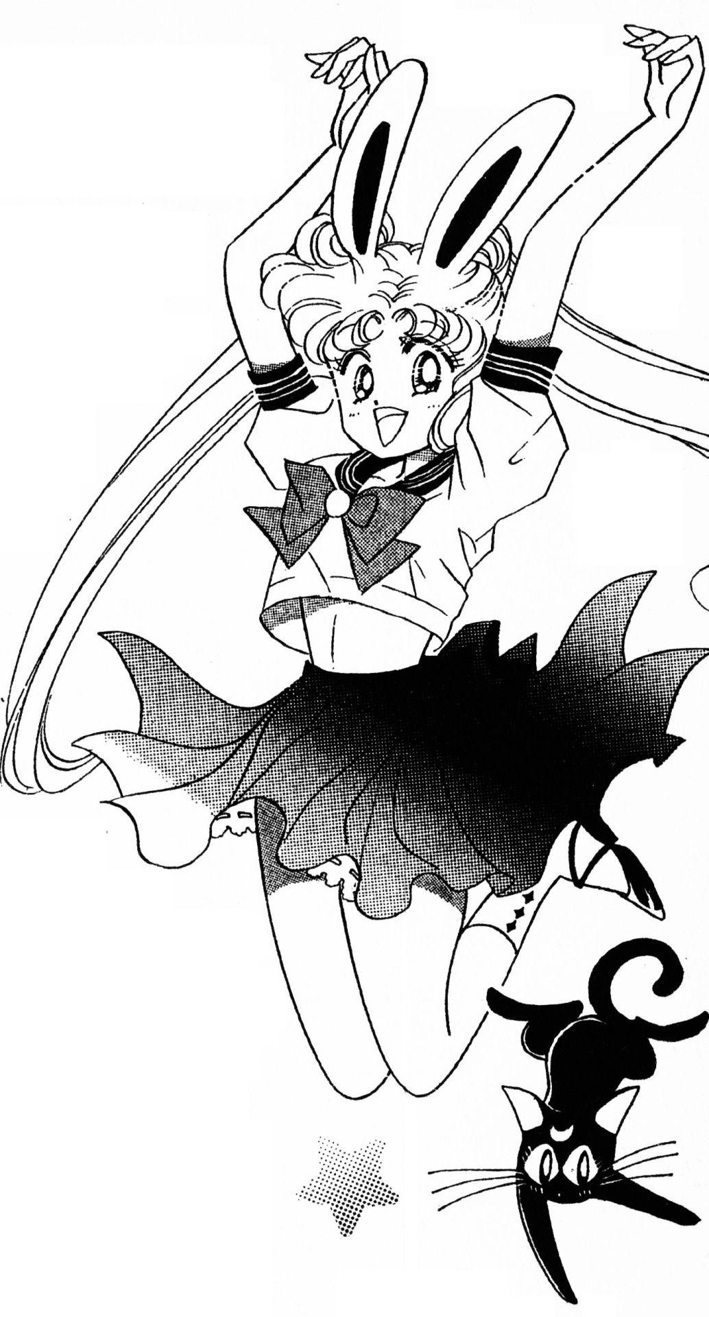 Black and White Sailor Moon Wallpapers Top Free Black and White