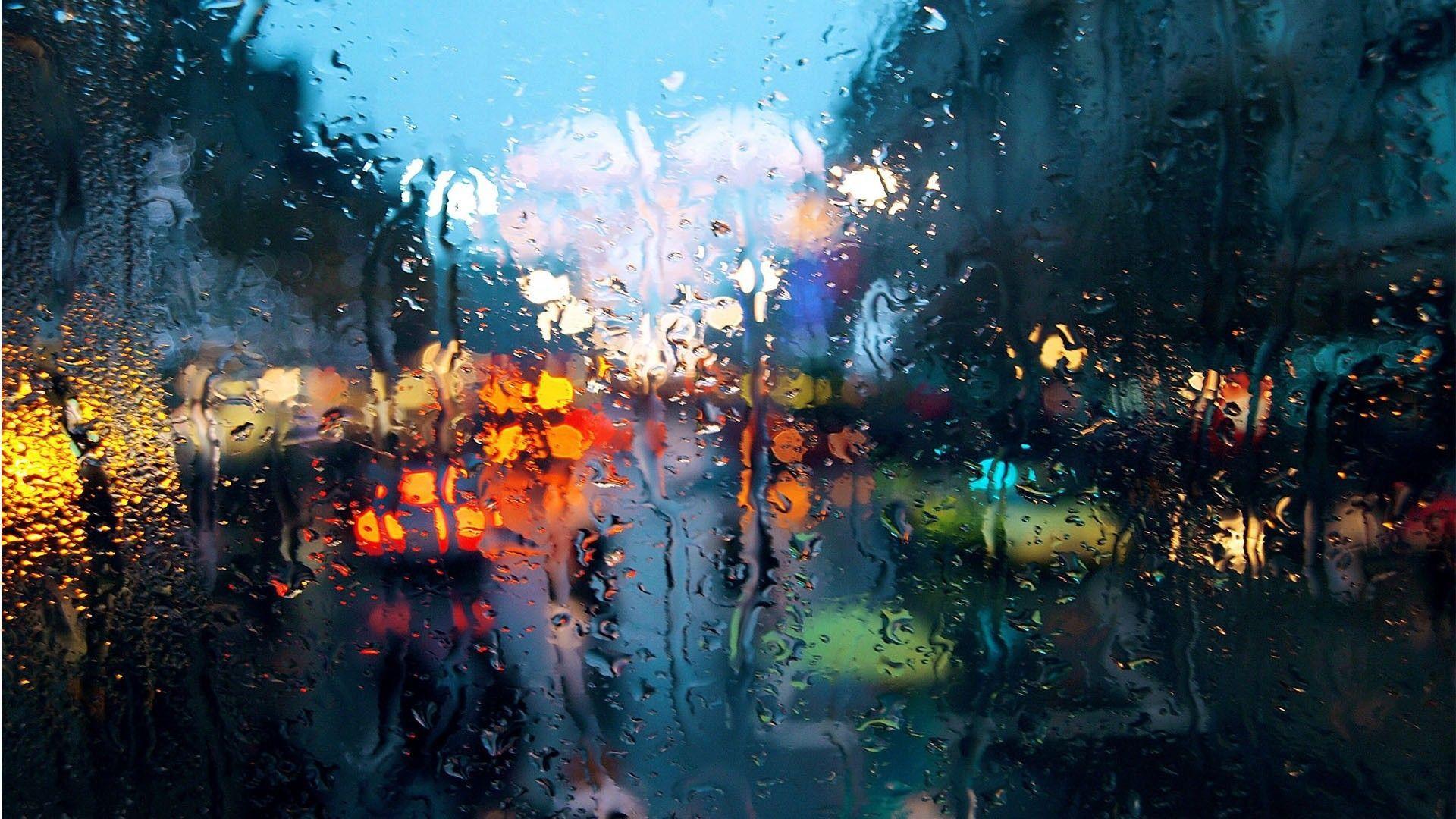 1920x1080 Rain Abstract Computer Wallpaper