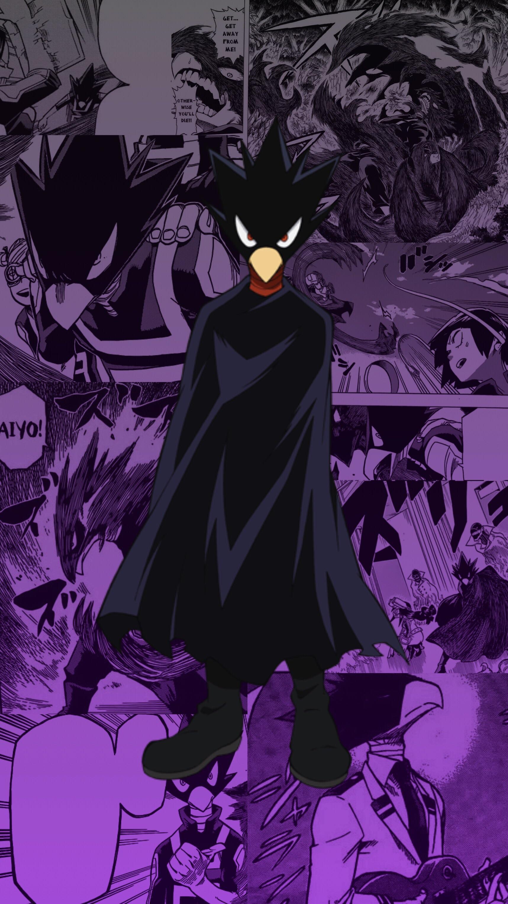 1717x3053 Tokoyami wallpaper! (Now taking commissions for these, message me if interested)