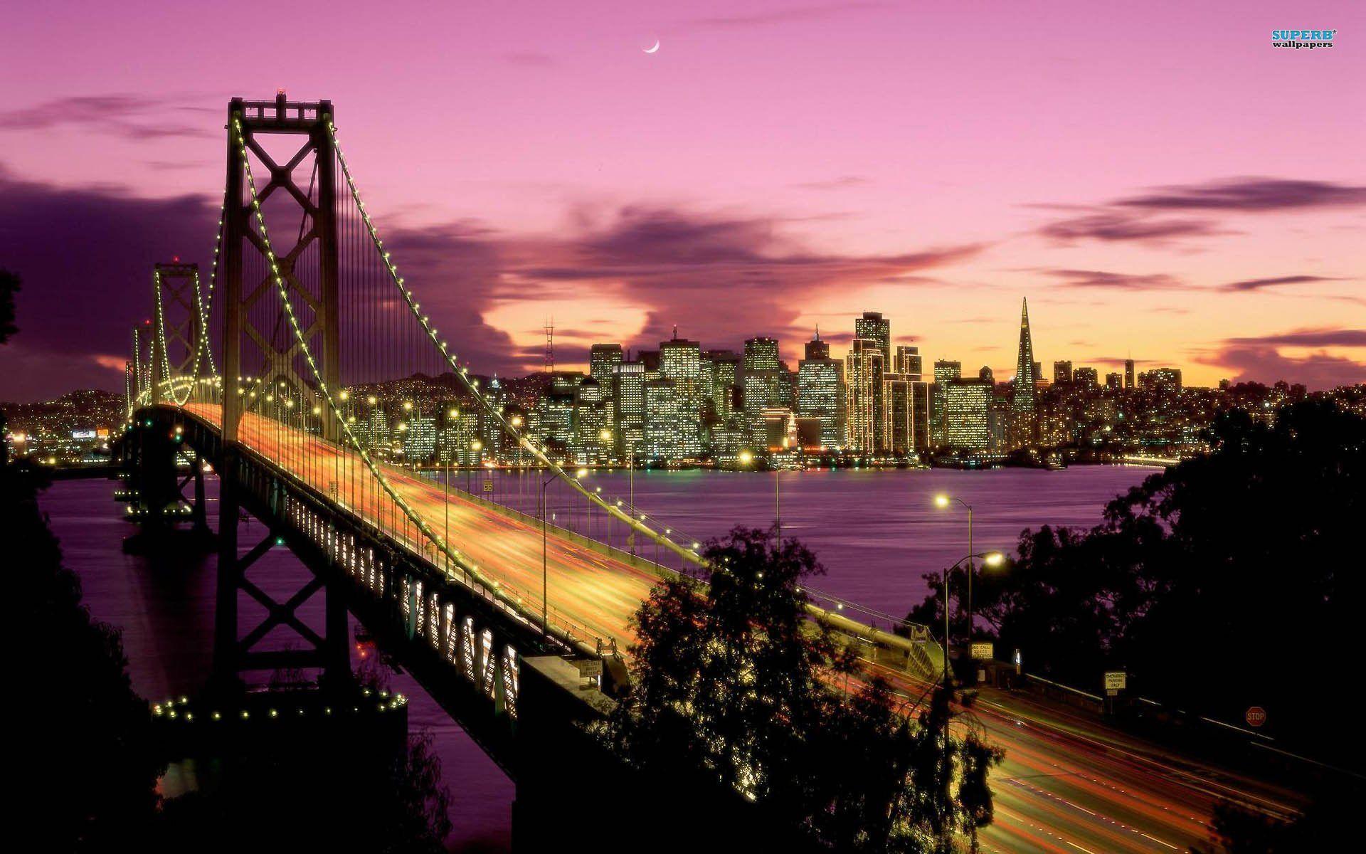 1920x1200 San Francisco Bay Bridge wallpaper. San Francisco Bay Bridge