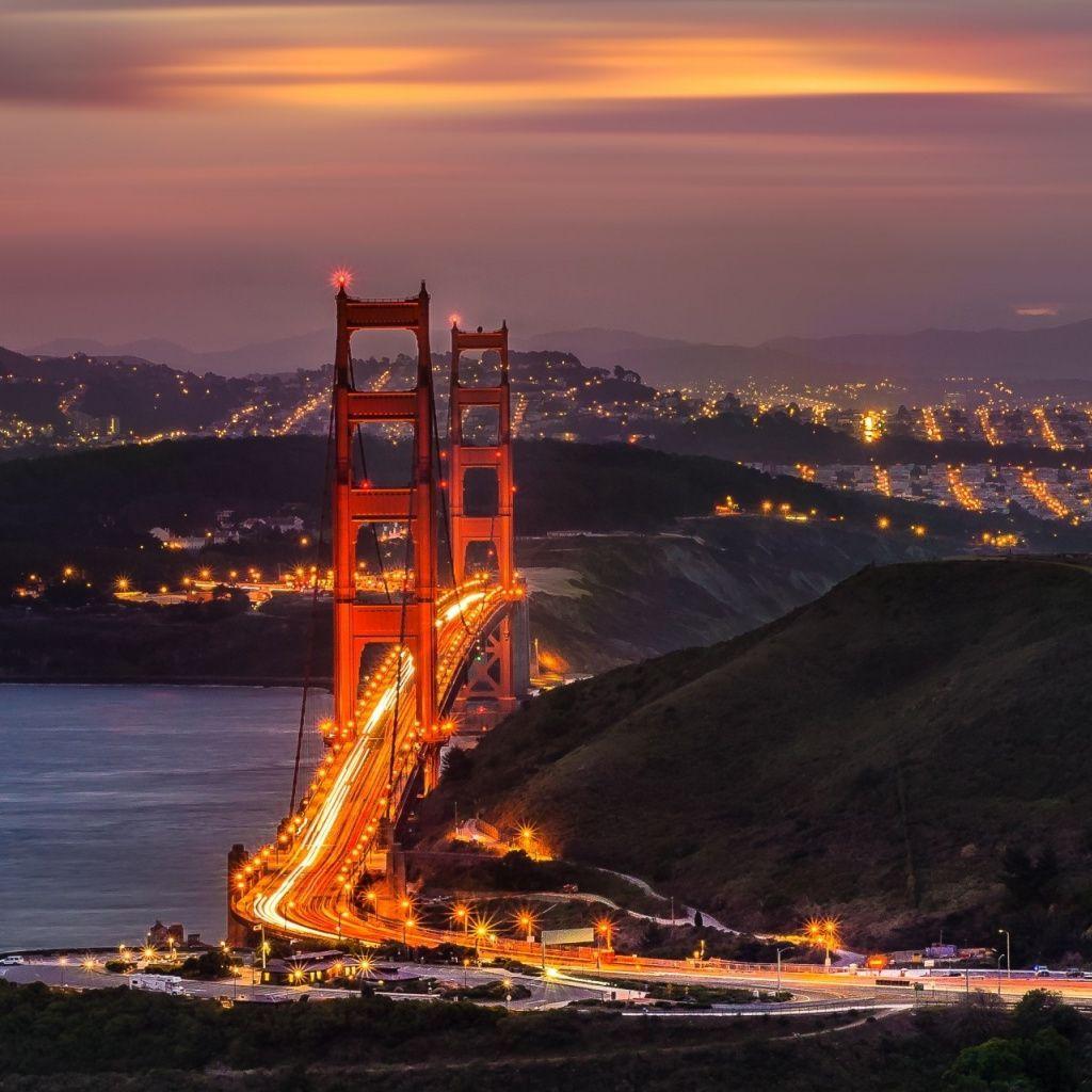 1024x1024 San Francisco #iPad #Wallpaper. San francisco at night, San francisco wallpaper, San francisco picture