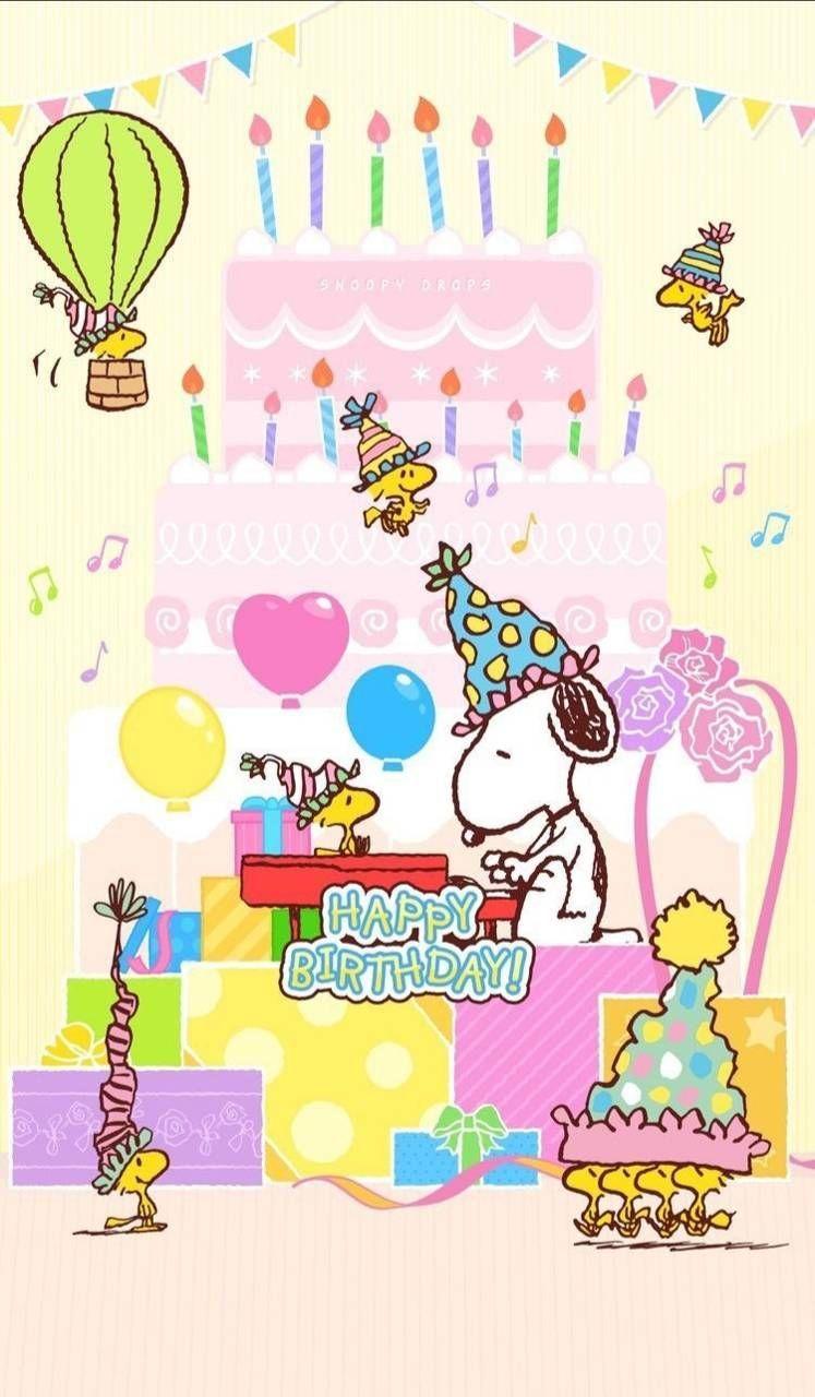 747x1280 Download Snoopy wallpaper by SweetLanaz now. Browse millions of popular. Happy birthday snoopy image, Snoopy birthday, Happy birthday funny