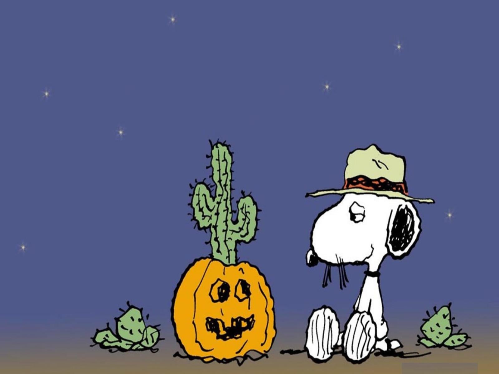 1600x1200 Peanuts Halloween Wallpaper
