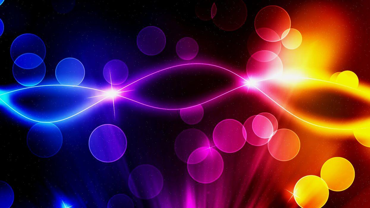 1245x700 Abstract art background Blue Colorful colors stars Glowing