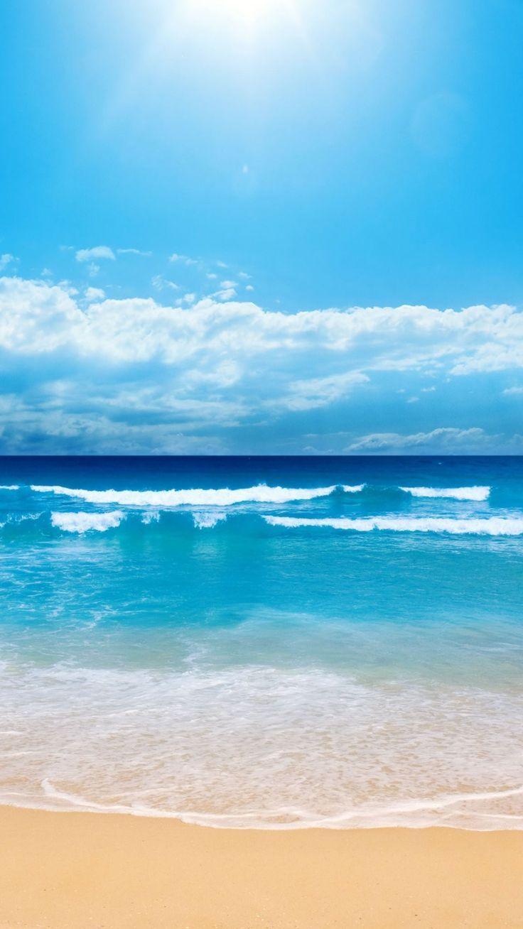 736x1308 iPad Retina Ocean Beach iPhone 6 Plus Wallpaper Sky Sea iPhone 6 Plus Wallpaper #iphone #wallpaper #background #. Beach wallpaper, Beach picture, Beach