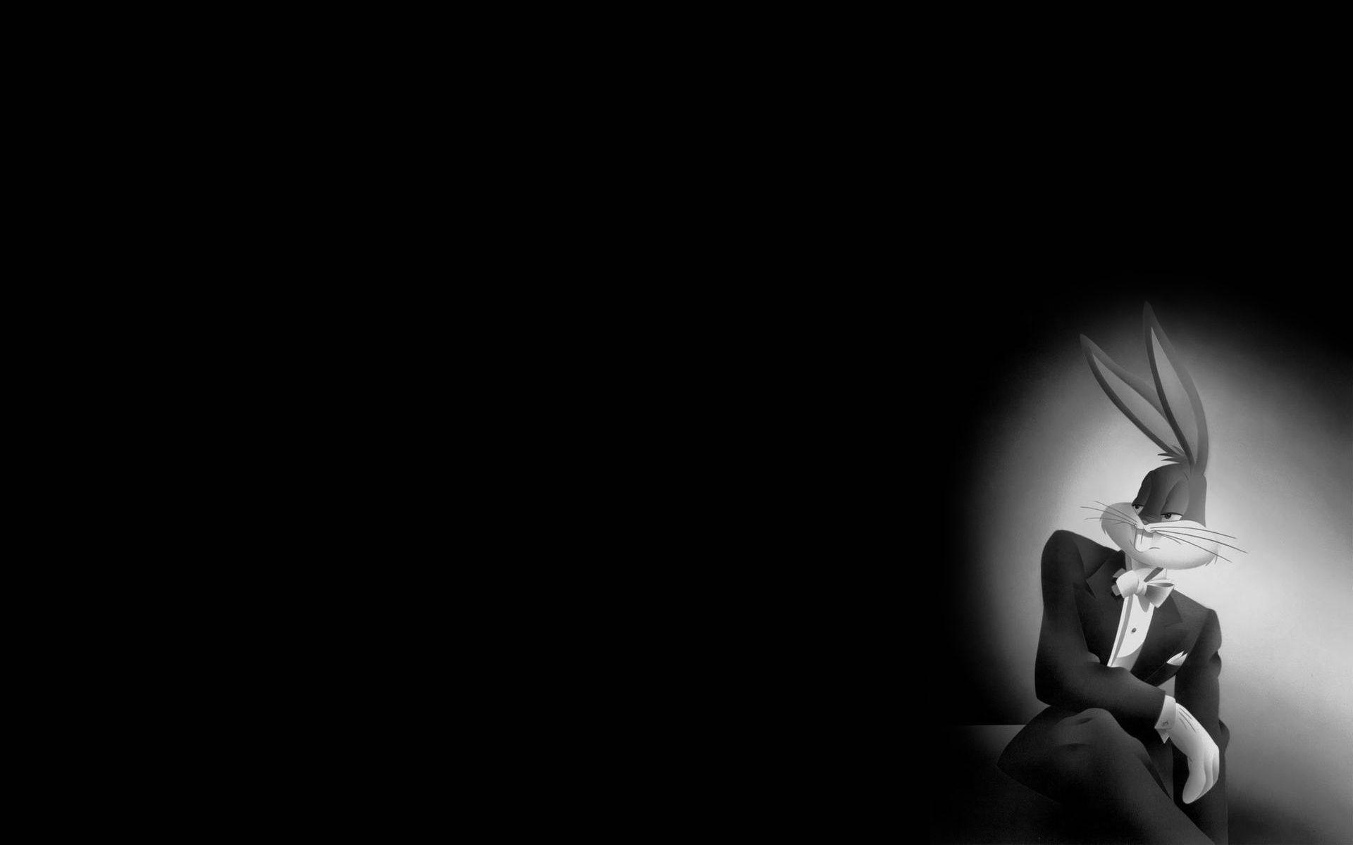 1920x1200 Hình nền đen trắng Bugs Bunny tuyệt vời.  Hình nền khác https://wallpaperaccess.com/full/558536.jpg