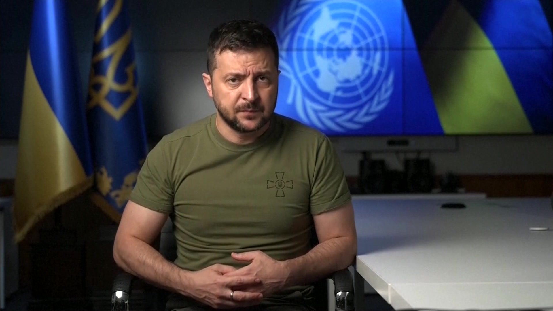 1920x1080 Ukraine war: Zelensky calls for 'just punishment' for Russia