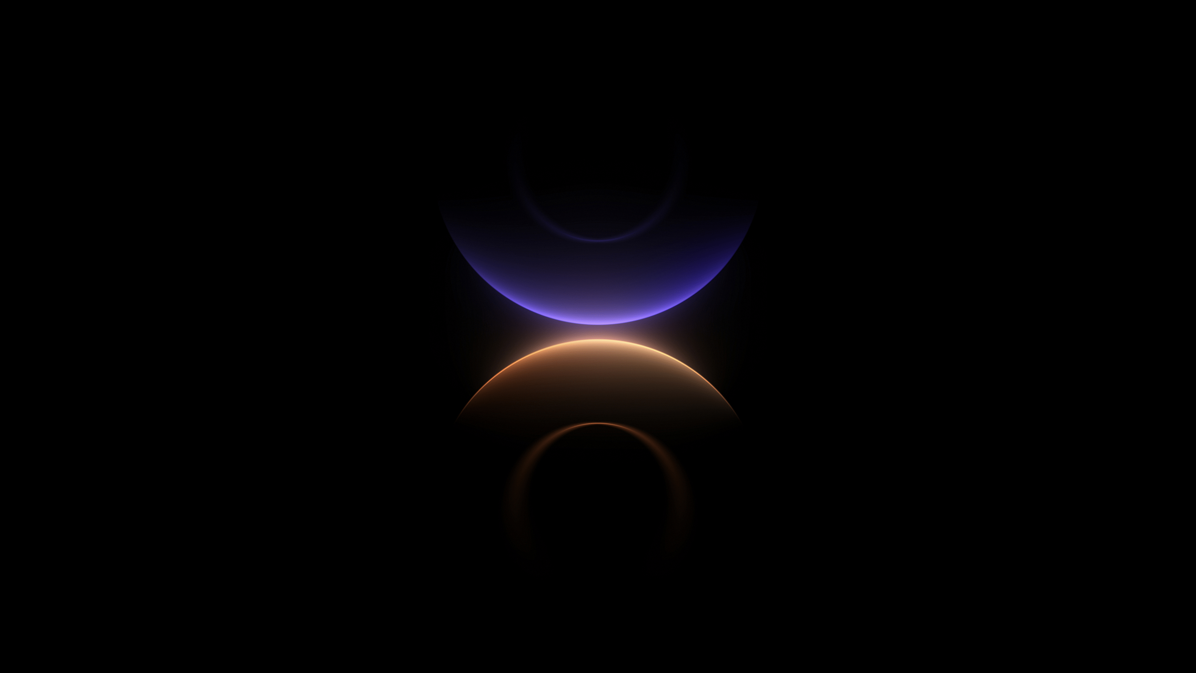 3840x2160 Circular Wallpaper 4K, Glow in dark, Rings, Symmetry