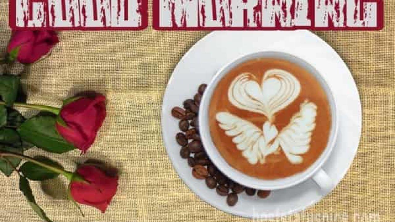 1280x720 Good Morning Coffee HD Image With Cup and Flowers. Best Status Pics