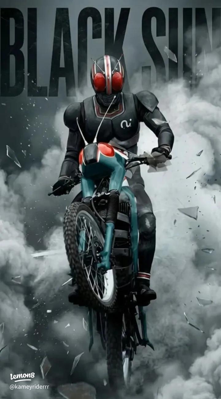 720x1300 Mainan Satria Baja Hitam Naik Motor: Patung Aksi & Idea Foto Cool