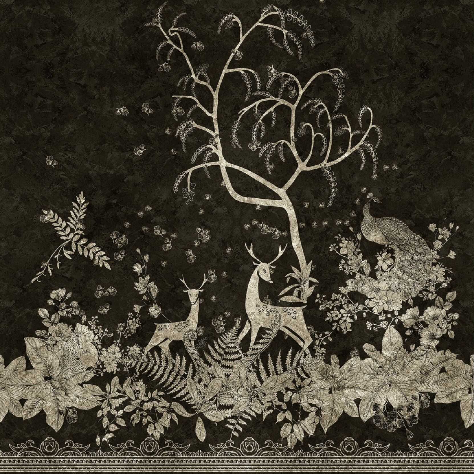 1663x1663 Inkiostro Bianco Goldenwall Lorien Wallpaper