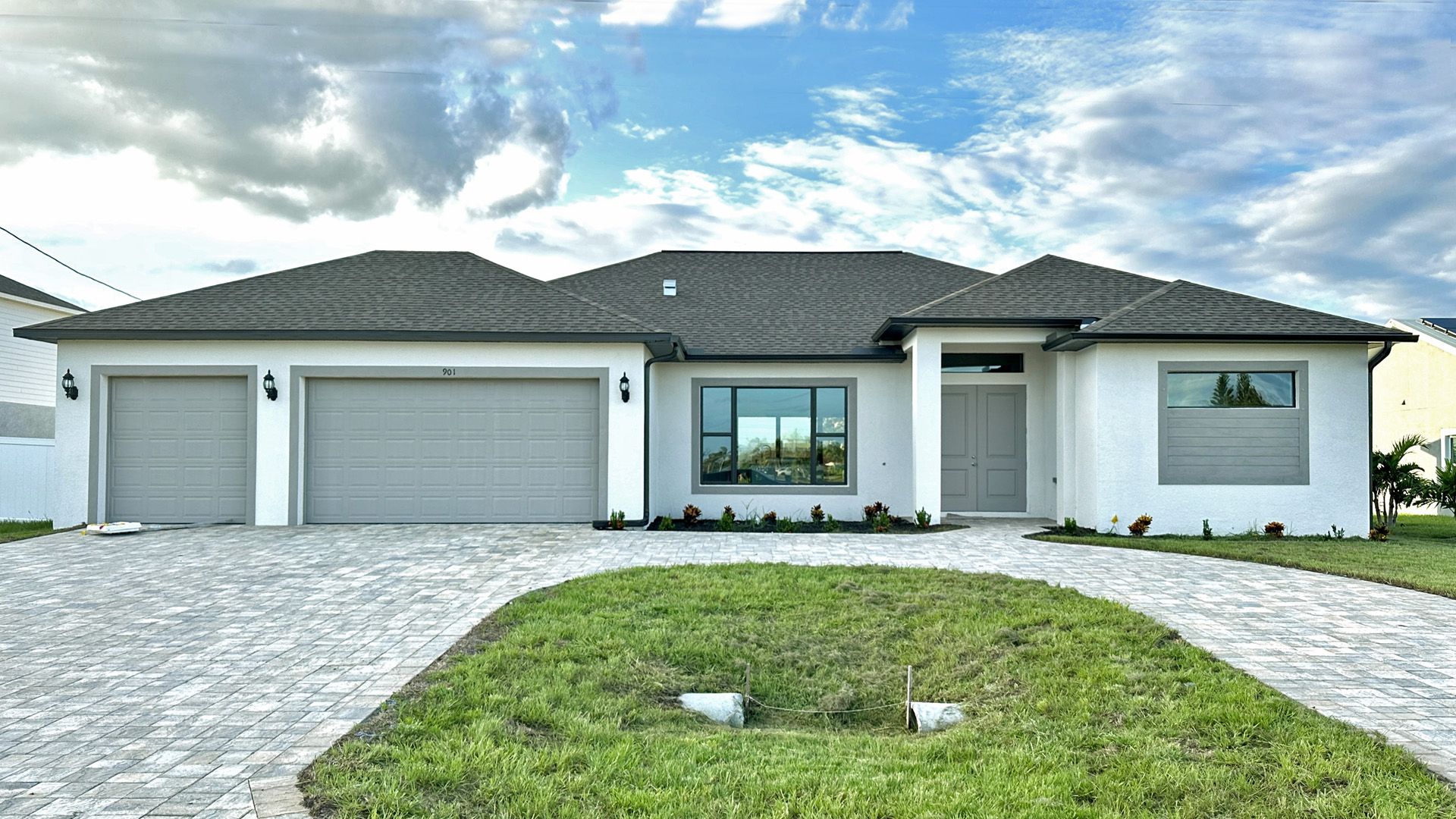 1920x1080 The Oasis 3 Car Garage Home Plan, 4 Bedroom, 2 Bath, 336 Sq. Ft. Living Space