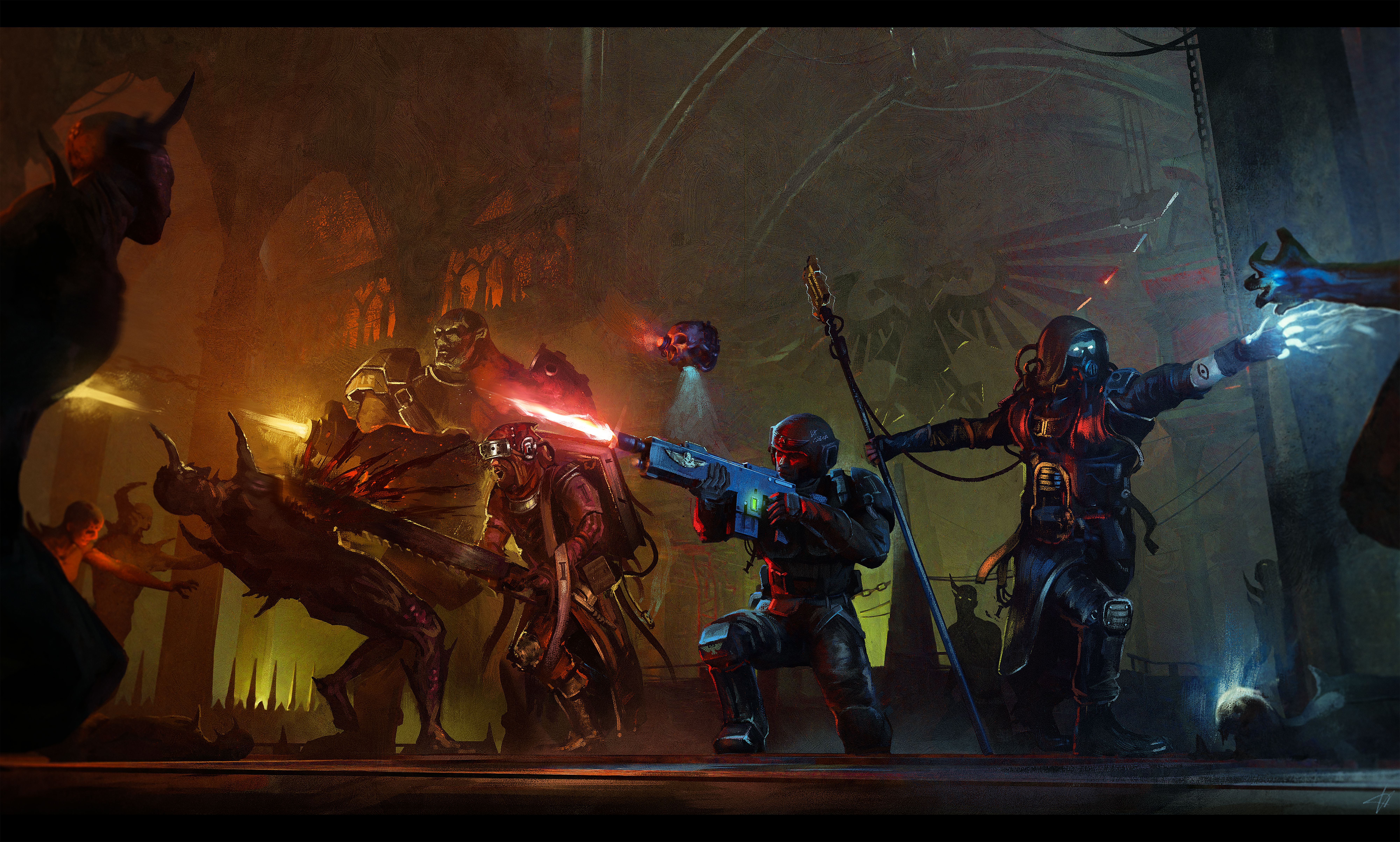 8000x4812 Darktide Fan Art