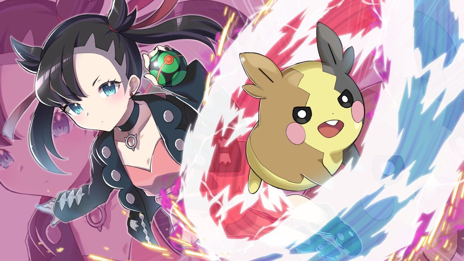 1920x1080 Marnie & Morpeko